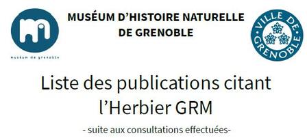The Herbarium of the Natural history Museum of Grenoble, a scientific tool always consulted